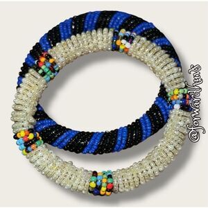 Sashka Seed Bead Bracelet Set of 2 - Fits a Med / Med-Lg Hand